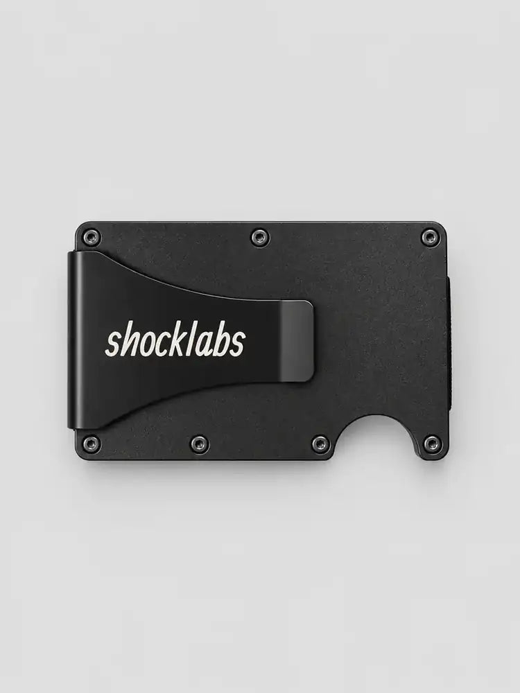 Signature wallet back with shocklabs money clip