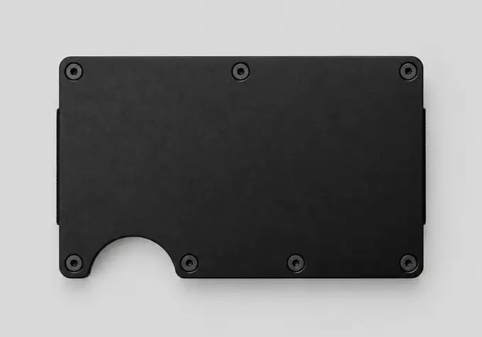 Signature custom engraved metal wallet